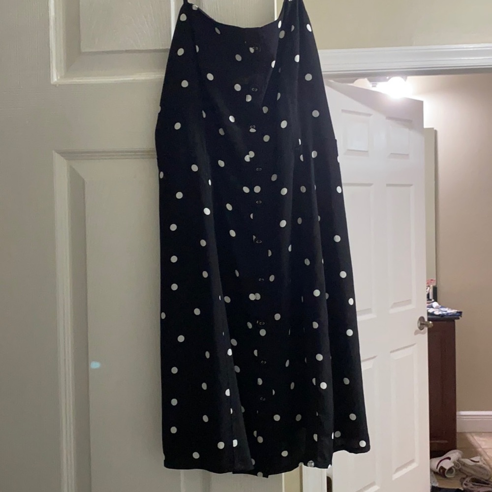 polka dot mini dress